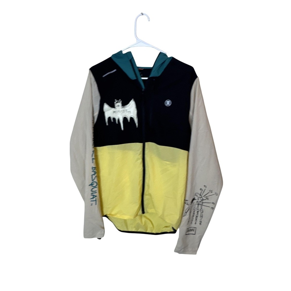 Roark Jacket Mens Small Multicolor Basquiat Run‎ Amok Hooded Running Windbreaker